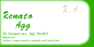 renato agg business card