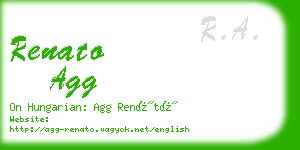 renato agg business card